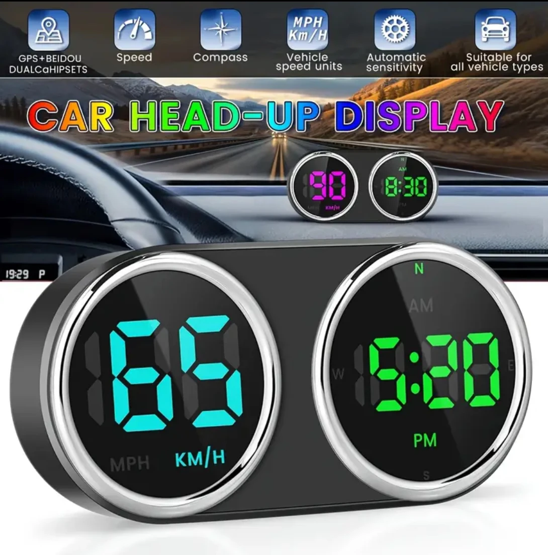 Electronics Gadgets For Car - 자동차 오토바이 전자 시계 GPS HUD
