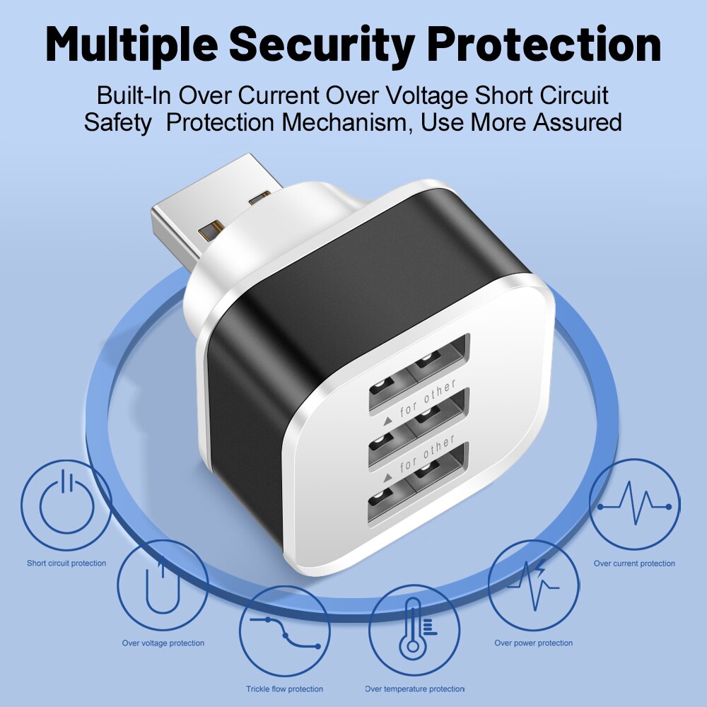 Electronics Gadgets For Car - 3포트 USB 슬롯 어댑터 USB 3