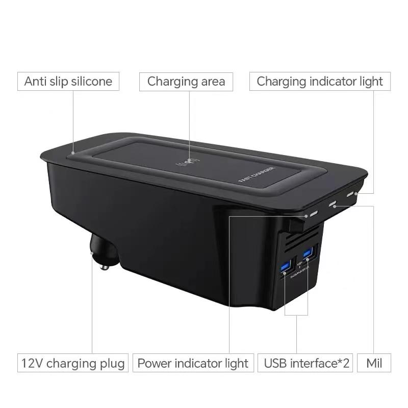 Wireless Phone Charger Pad - 볼보 액세서리용 휴대폰 고속 충전기 패드,