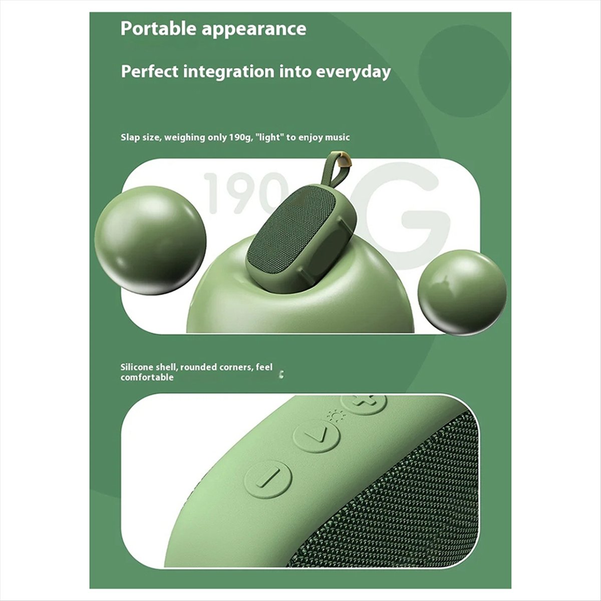 Bluetooth Speaker Waterproof - AS62 휴대용 블루투스 스피커 IPX6 방수
