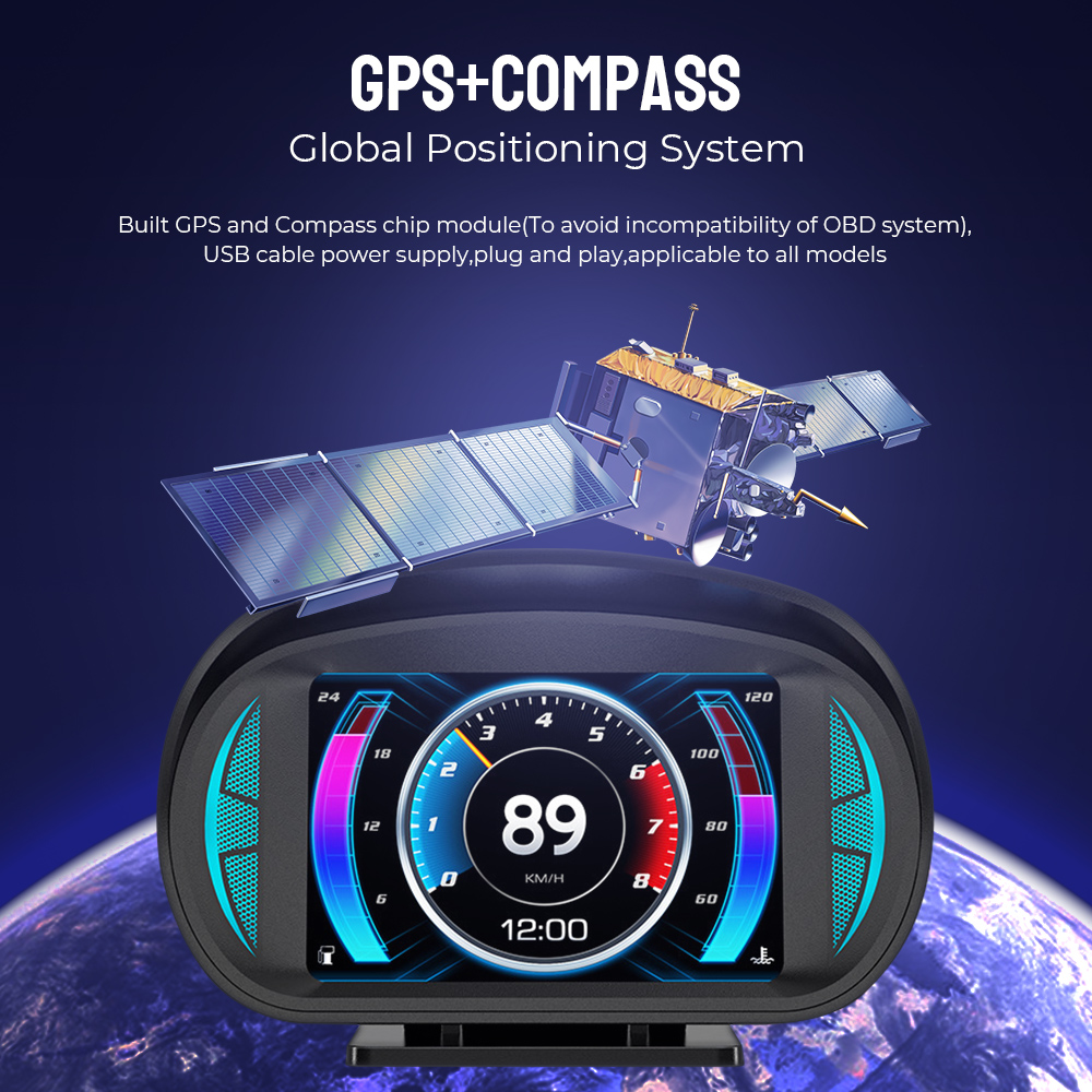 P2 OBD2 HUD 자동차 헤드업 디스플레이 시계,  - Electronics Gadgets For Car 리뷰 및 가격