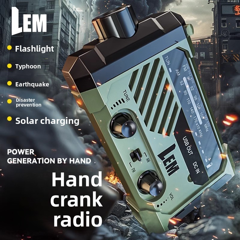 생존 라디오 - 비상용 수동 크랭크 및 태양광 전원 기 - Solar Powered Charger 리뷰 및 가격
