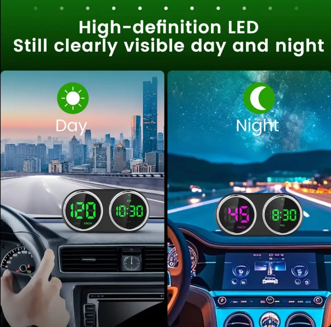 자동차 오토바이 전자 시계 GPS HUD KM/H MP - Electronics Gadgets For Car 리뷰 및 가격
