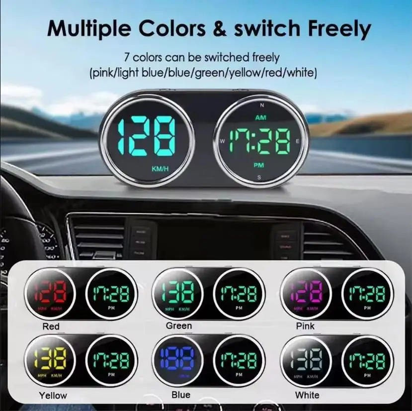 자동차 오토바이 전자 시계 GPS HUD KM/H MP - Electronics Gadgets For Car 리뷰 및 가격