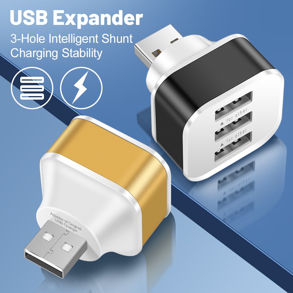 3포트 USB 슬롯 어댑터 USB 3 in 1 2.0  - Electronics Gadgets For Car 리뷰 및 가격