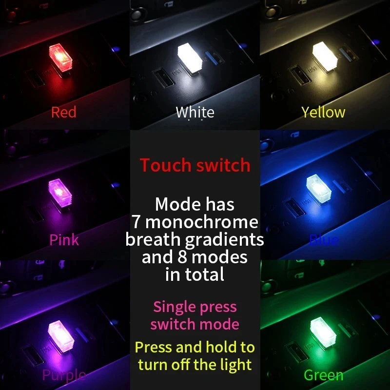 1/4pc 미니 USB LED 자동차 조명 자동차 인테 - Electronics Gadgets For Car 리뷰 및 가격