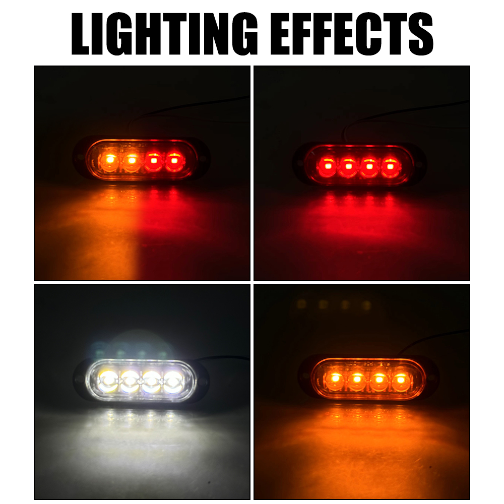 24V 12V 자동차 DRL 측면 조명 4 LED 신호 - Electronics Gadgets For Car 리뷰 및 가격
