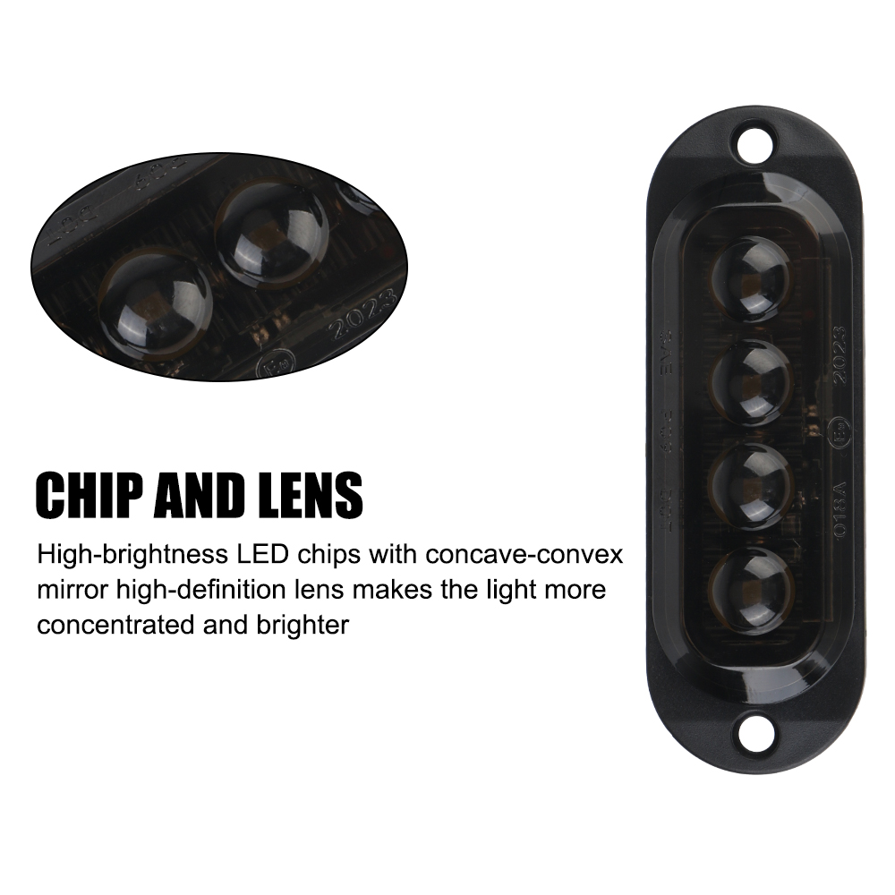 24V 12V 자동차 DRL 측면 조명 4 LED 신호 - Electronics Gadgets For Car 리뷰 및 가격
