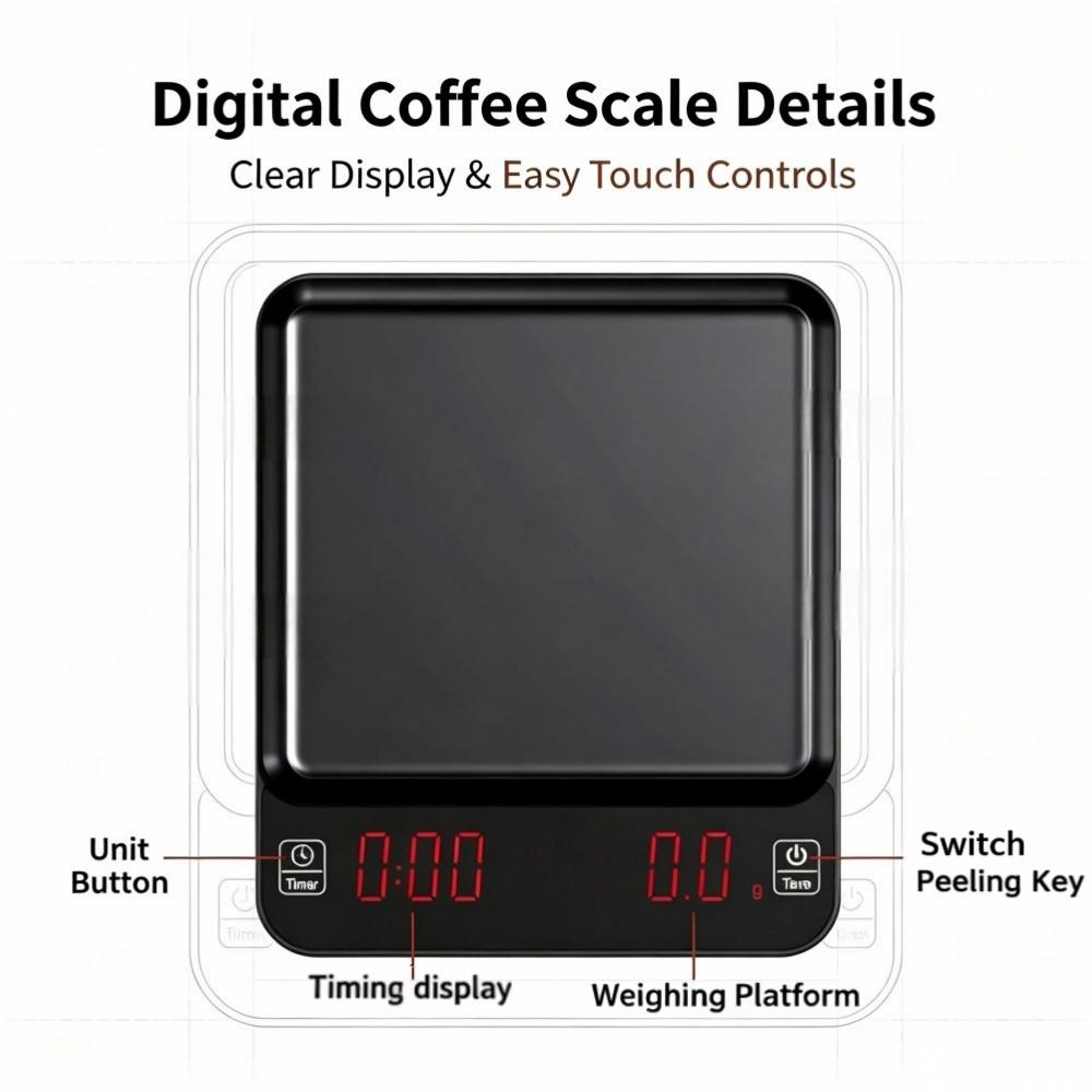 3kg/0.1g 고정밀 디지털 커피 저울, LED 휴대 - Electronics & Gadgets Starting With C 리뷰 및 가격