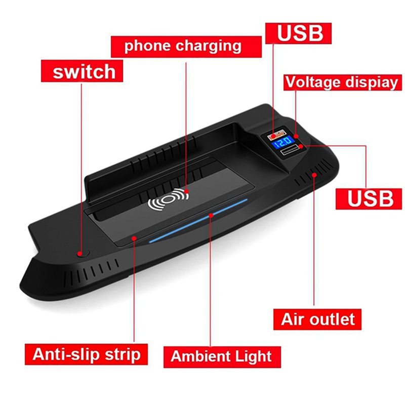 포드 머스탱 GT 2015-2021용 차량용 15W Q - Wireless Phone Charger Pad 리뷰 및 가격