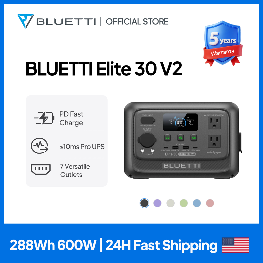 【리뉴얼】BLUETTI Elite 30 V2 휴대용 발 - Solar Powered Charger 리뷰 및 가격