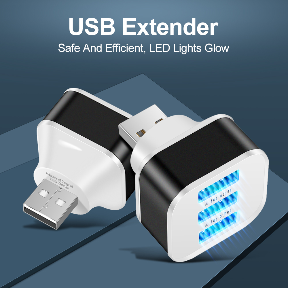 3포트 USB 슬롯 어댑터 확장기 USB 3 in 1  - Electronics Gadgets For Car 리뷰 및 가격