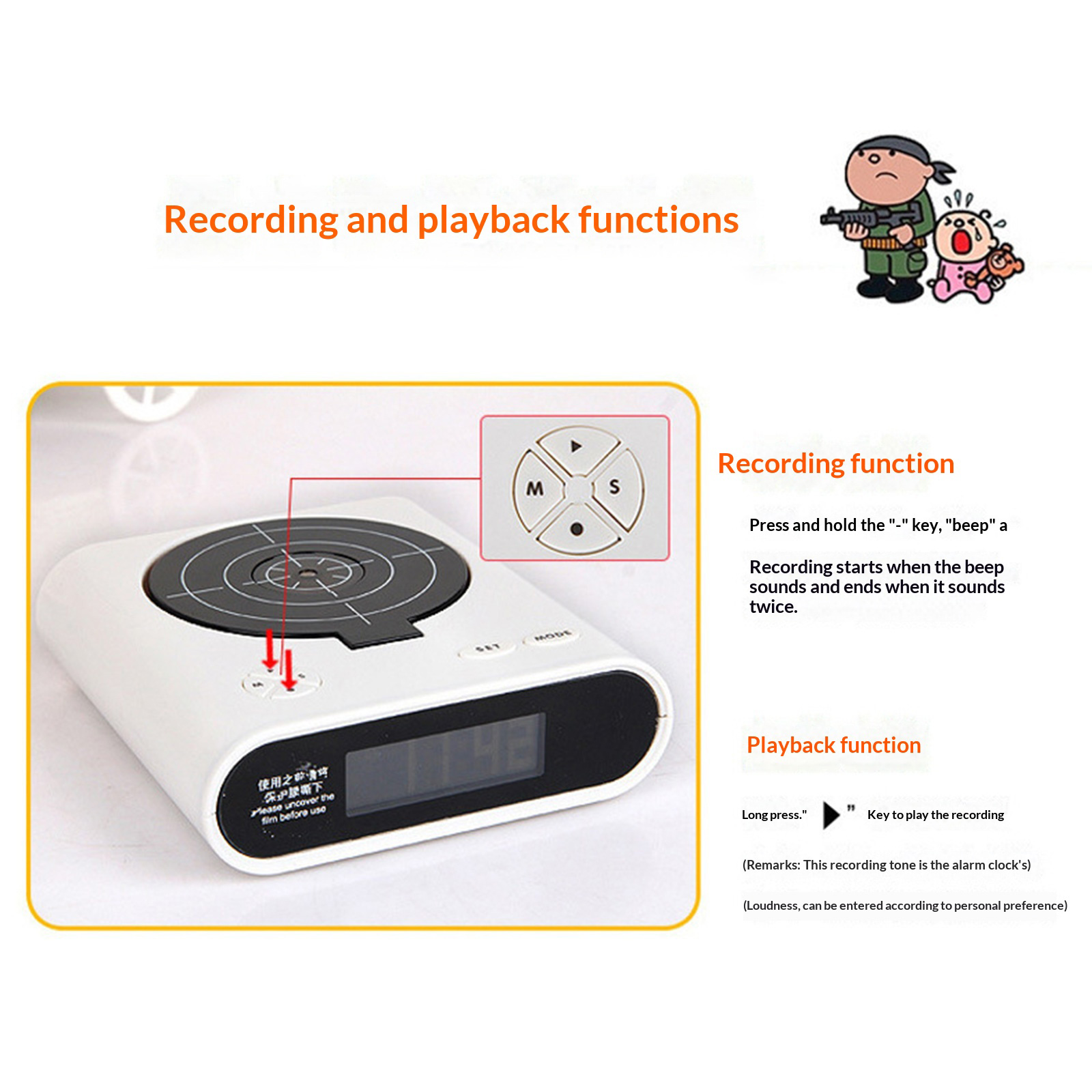 전자식 탁상시계, 창의적인 LED 디지털 알람 시계,  - Electronics Gadgets For Gift 리뷰 및 가격