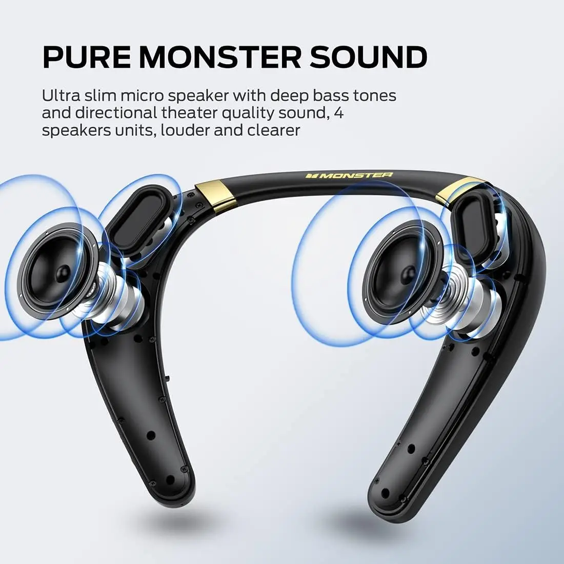 새로운 몬스터 부메랑 넥밴드 블루투스 스피커 3D 스테 - Bluetooth Speaker Waterproof 리뷰 및 가격