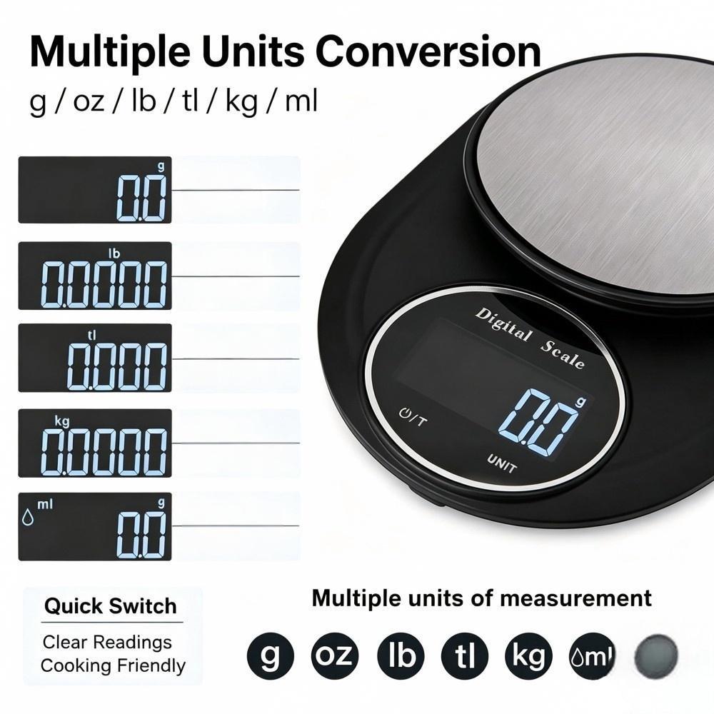 2KG 0.1g 미니 휴대용 디지털 주방 저울, 원형  - Electronics & Gadgets Starting With C 리뷰 및 가격