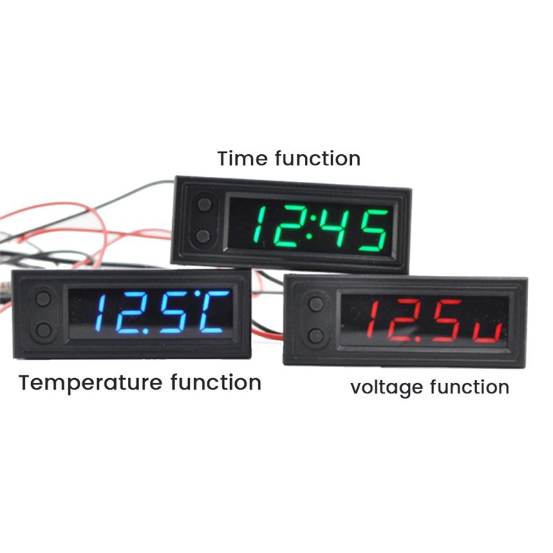 자동차 시계 범용 자동차 디지털 시계 날짜 3 in 1 - Electronics Gadgets For Car 리뷰 및 가격